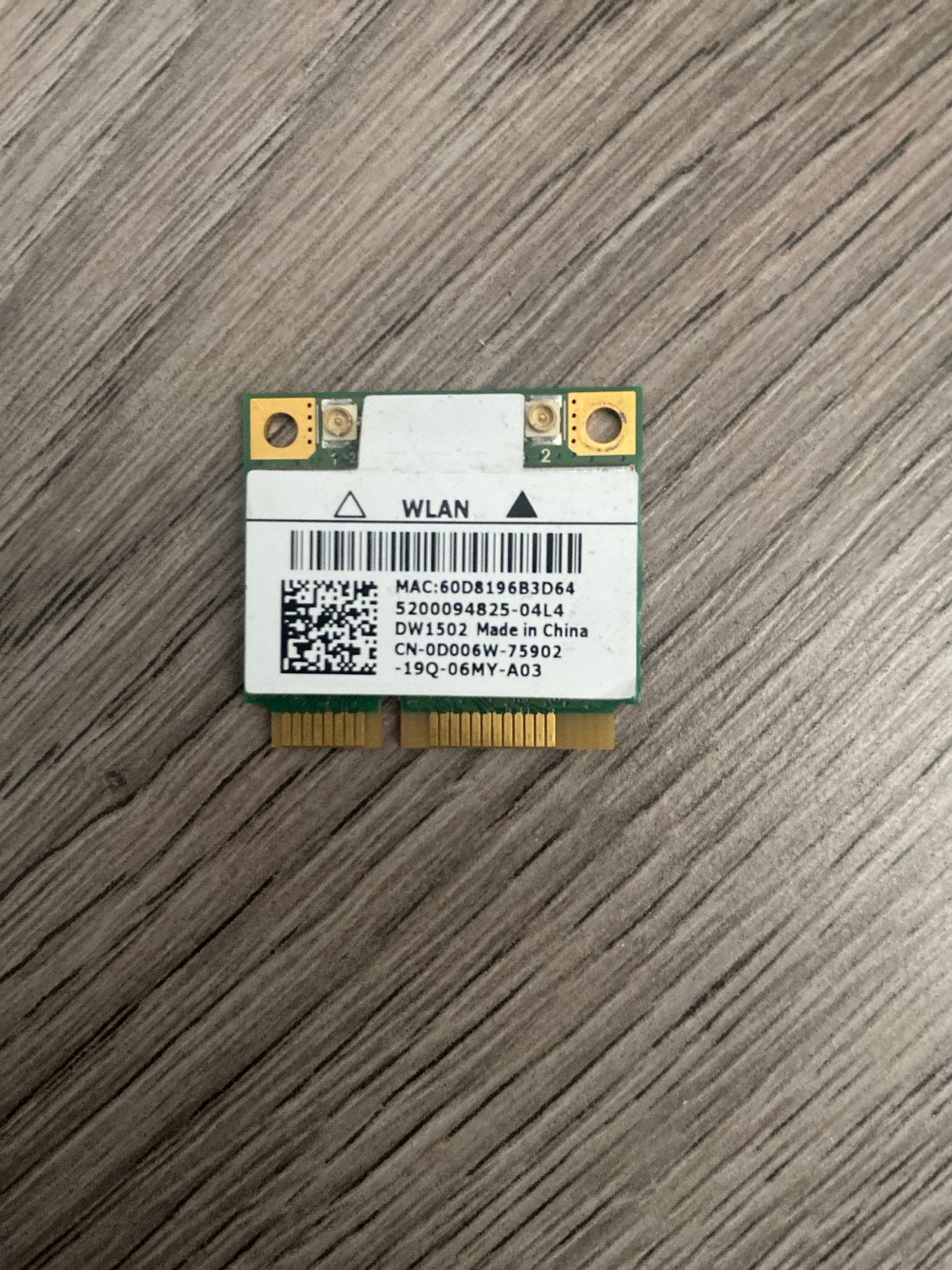 Dell DW1502 WLAN Kaart - Wifi Module, Ophalen of Verzenden, Nieuw