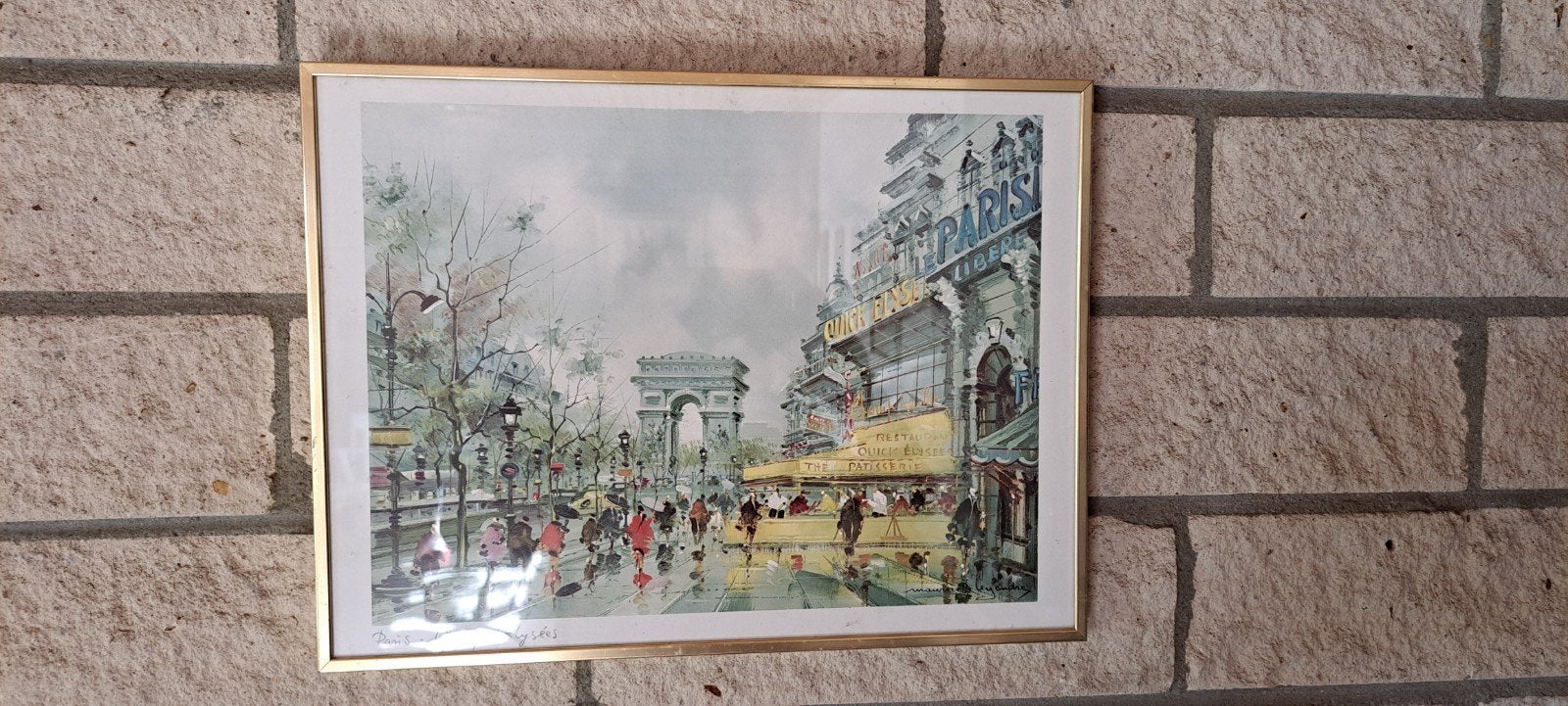 Schilderij Parijs Arc de Triomphe Stadsgezicht, Ophalen