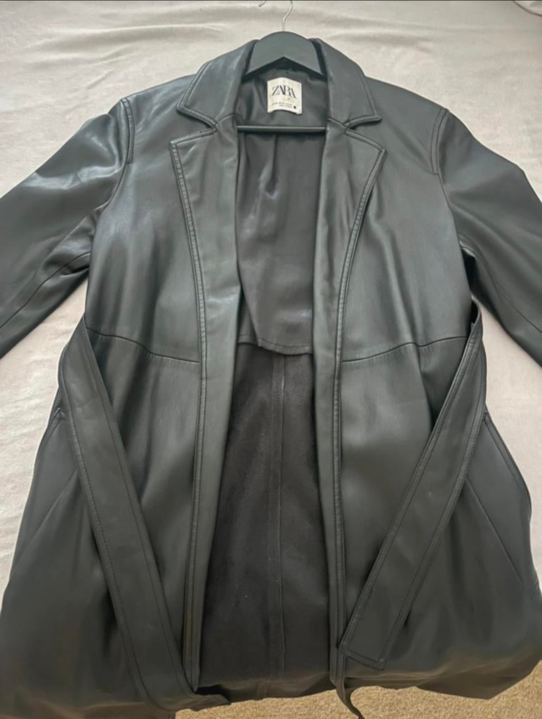 Zara, trenchcoat, Ophalen of Verzenden, Gedragen, Maat 34 (XS) of kleiner, Zwart