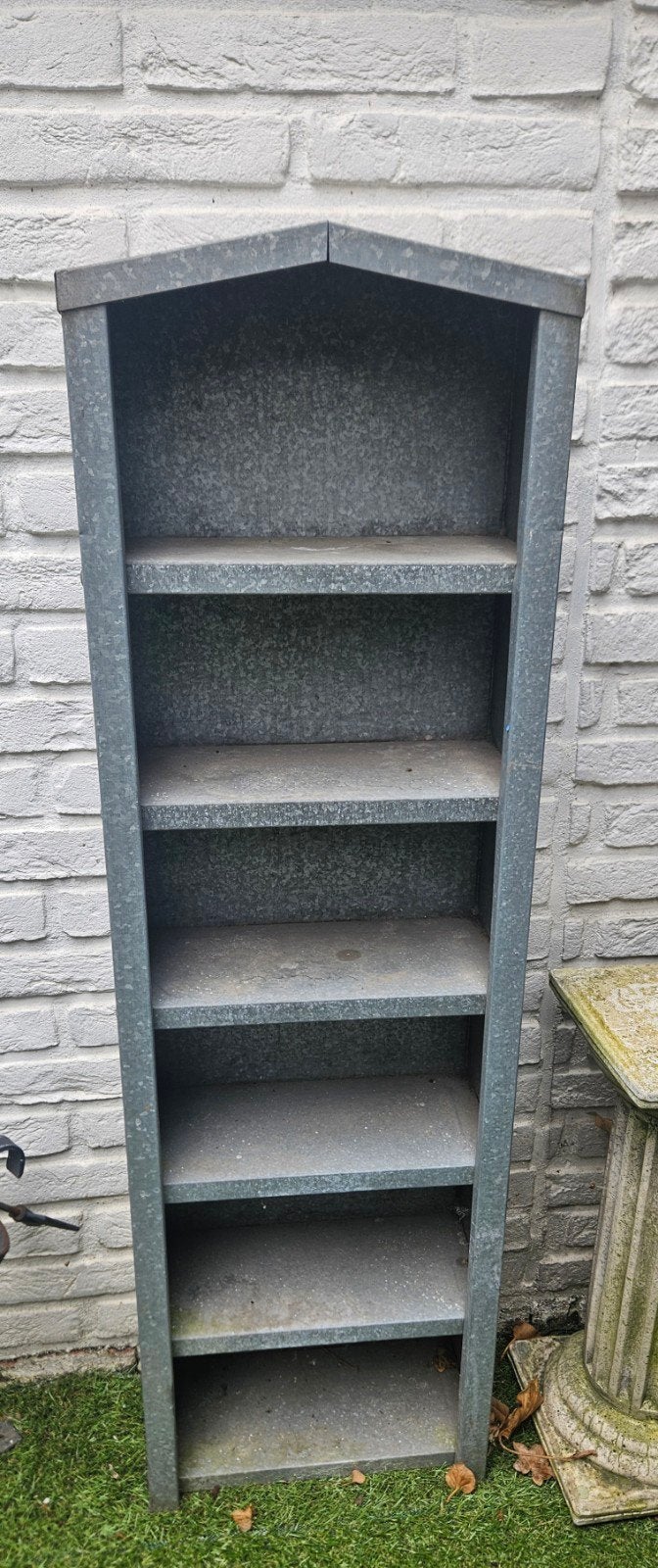 Zinken tuinkastje, Tuin en Terras, Ophalen, Gebruikt