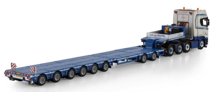 WSI SCANIA S HIGHLINE + 8 ASSIGE  DIEPLADER - V D HEUVEL, Hobby en Vrije tijd, Modelauto's | 1:50, Wsi, ., Nieuw, Ophalen of Verzenden
