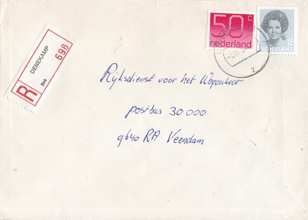 Nederland - R-brief – Denekamp - 698, Verzenden, Envelop