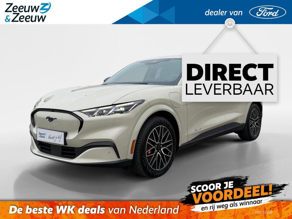 Ford Mustang Mach-E Extended Premium RWD 88 kWh | Uit Voorra, Auto's, Automaat, 12 maanden, Achterwielaandrijving, Zwart