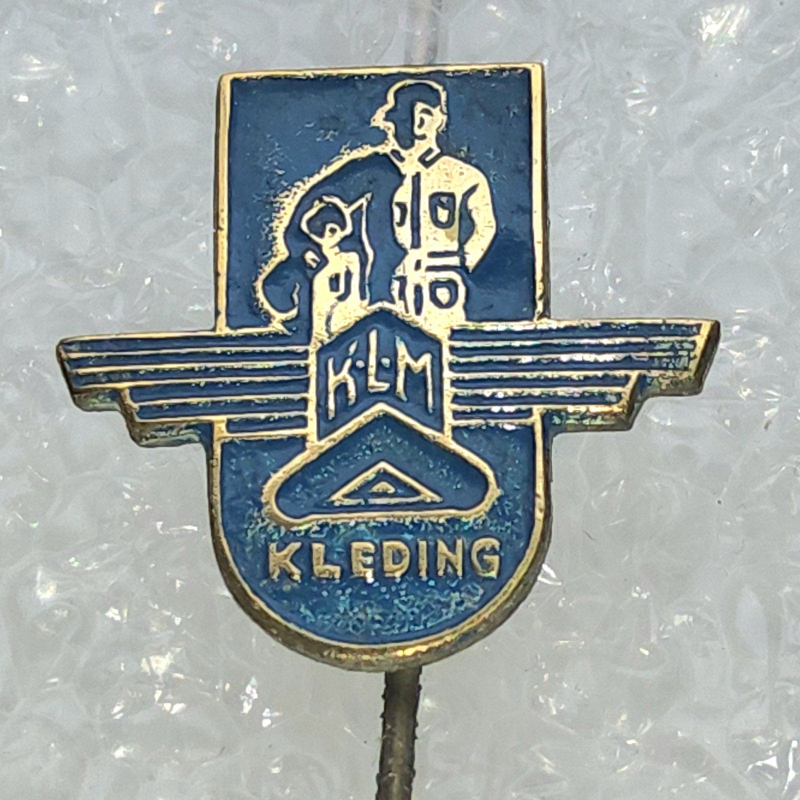 Vintage KLM Kleding Speldje, Ophalen of Verzenden, Gebruikt, Overige onderwerpen, Speldje of Pin