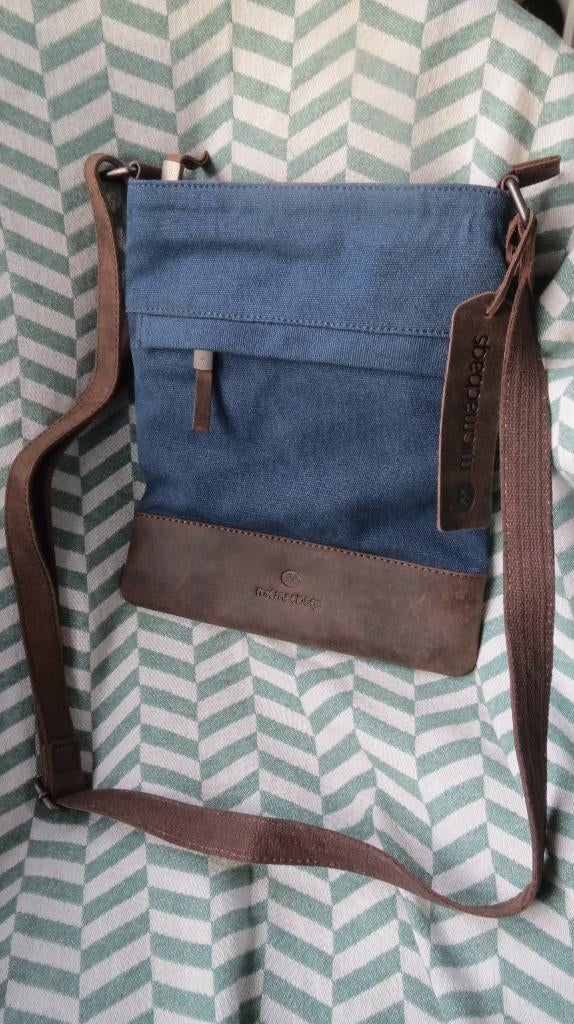 Micmacbags, canvas met leer, tas, nieuw, 28x23cm, he/da, Sieraden, Tassen en Uiterlijk, Tassen | Schoudertassen, Overige merken