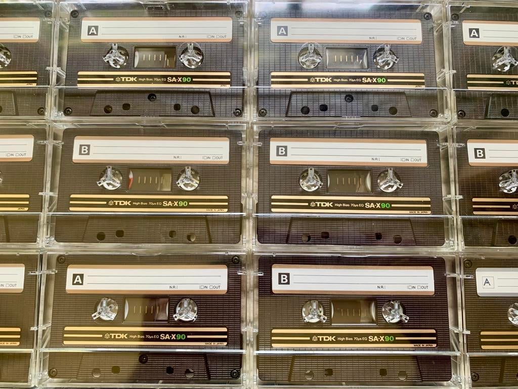 IZGST TDK SA-X90 JAPAN cassettebandjes SA-X SAX 90 SAX90 C90, Gebruikt, Ophalen of Verzenden, Voorbespeeld, TDK Europe GmbH Rosenheimer Strasse 141 e 81671 Munich GERMANY