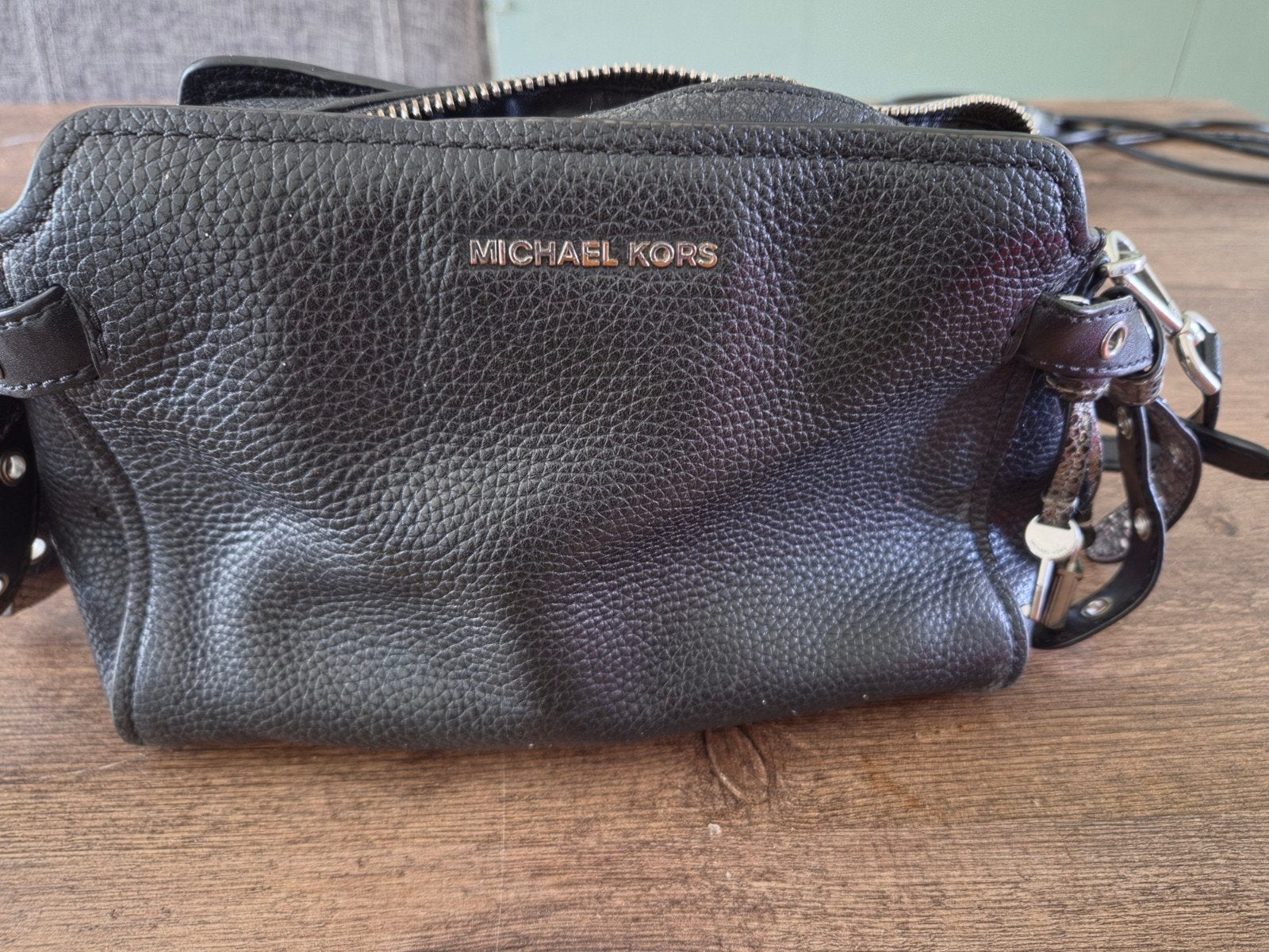 Michael kors tasje, Ophalen of Verzenden, Gebruikt, Zwart, Handtas