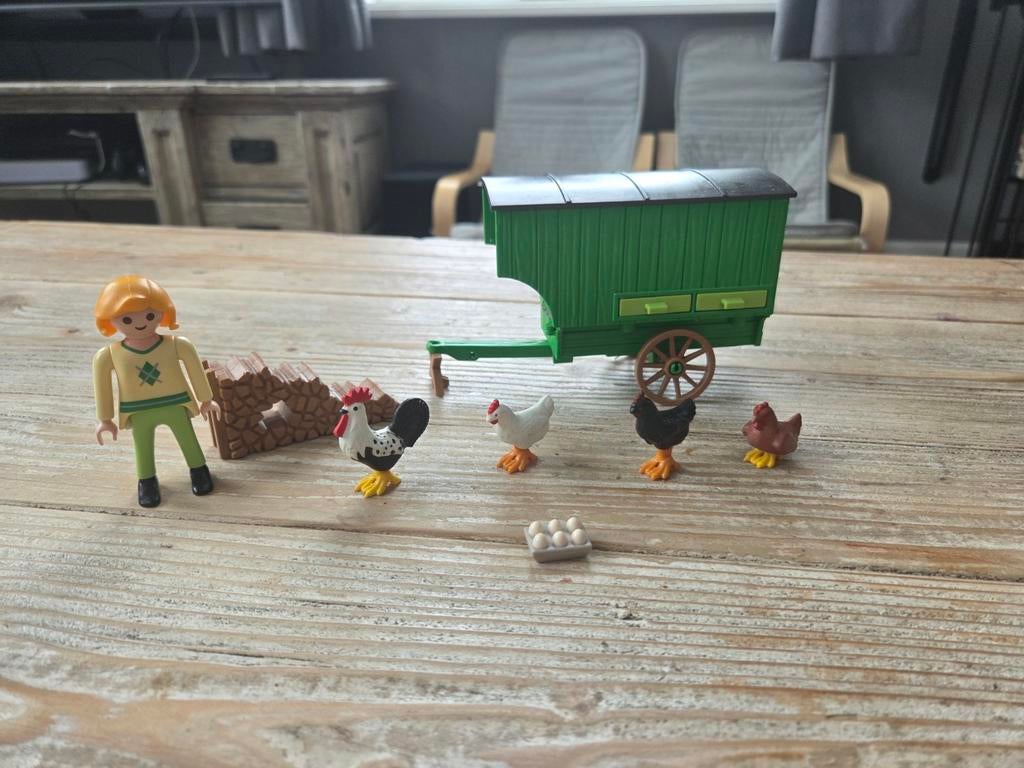 Playmobil Kippenhok Boerderij Set, Ophalen of Verzenden, Zo goed als nieuw, Complete set