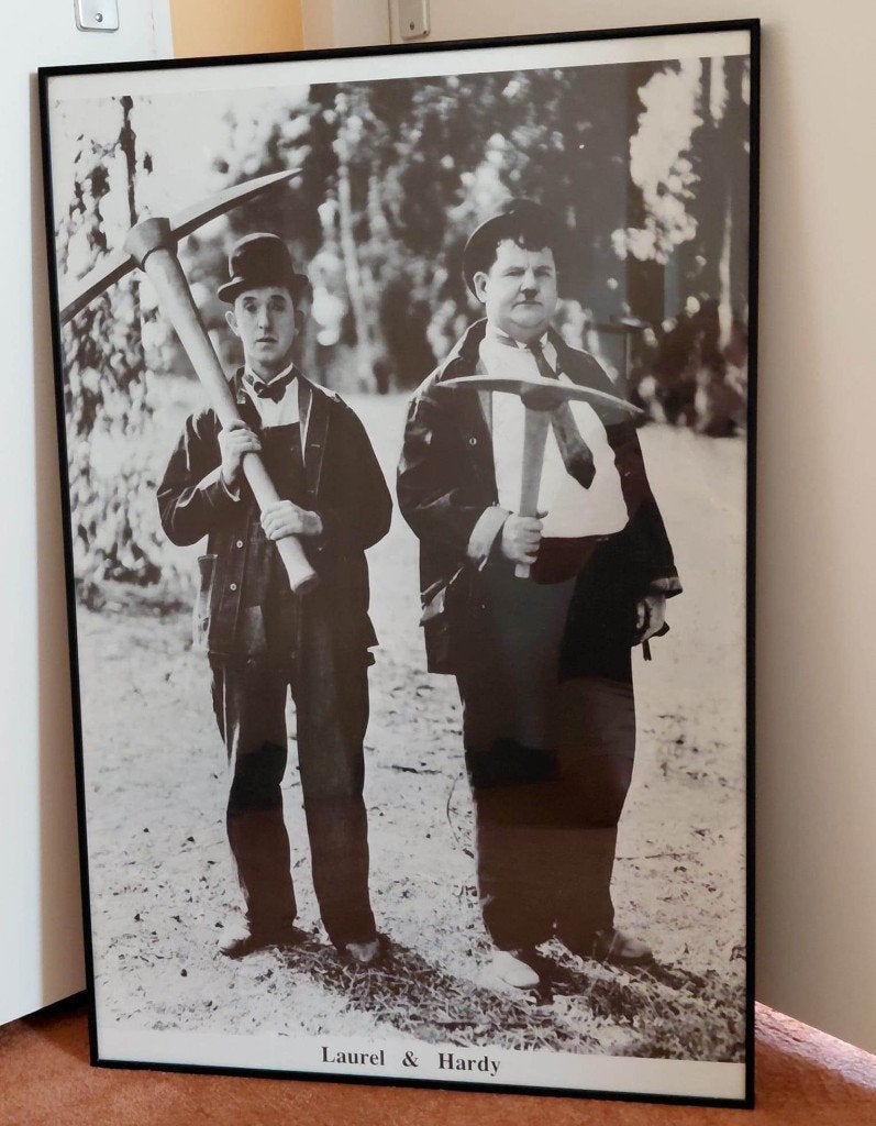 Poster in lijst: Laurel & Hardy, Ophalen, Met lijst, A1 t/m A3, Film en Tv