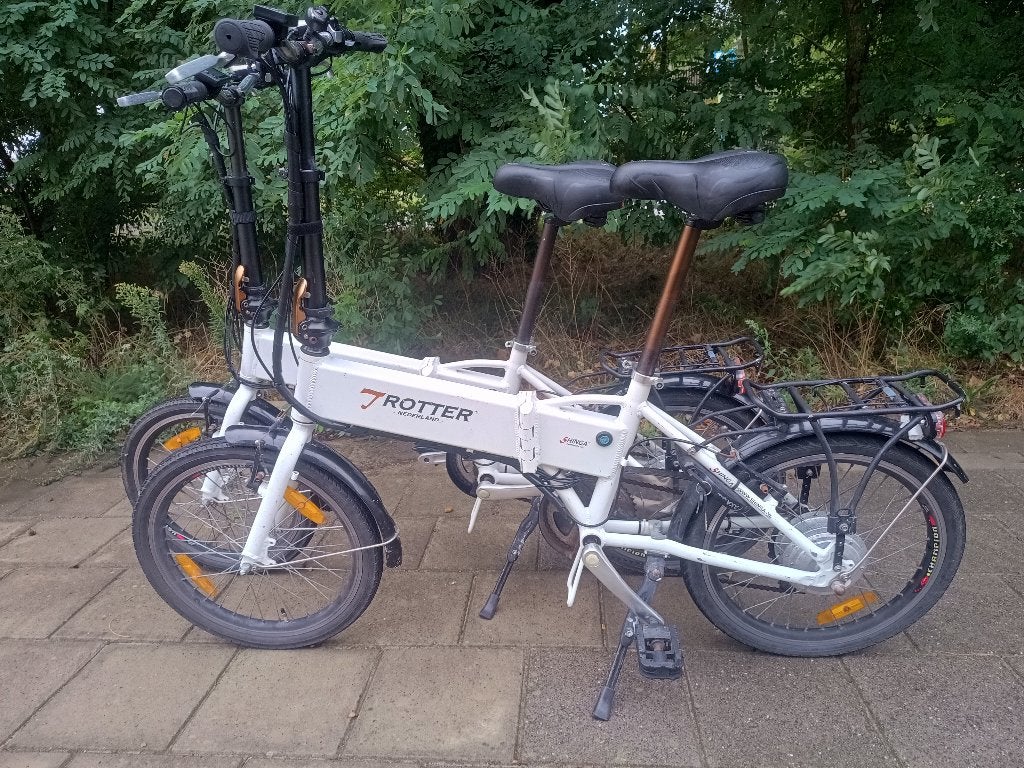 2x Lacros Trotter, elektrische vouwfietsen., Gebruikt, Minder dan 47 cm, 30 tot 50 km per accu, Ophalen