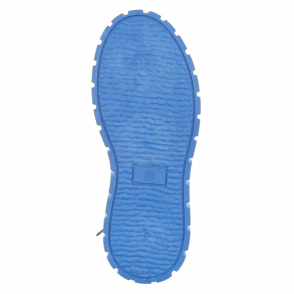 Dames veterboots laarzen blauw roze 36 37 38 39 40 41, Info@lunamex.com, Lunamex Trading, Blauw, Lage of Enkellaarzen