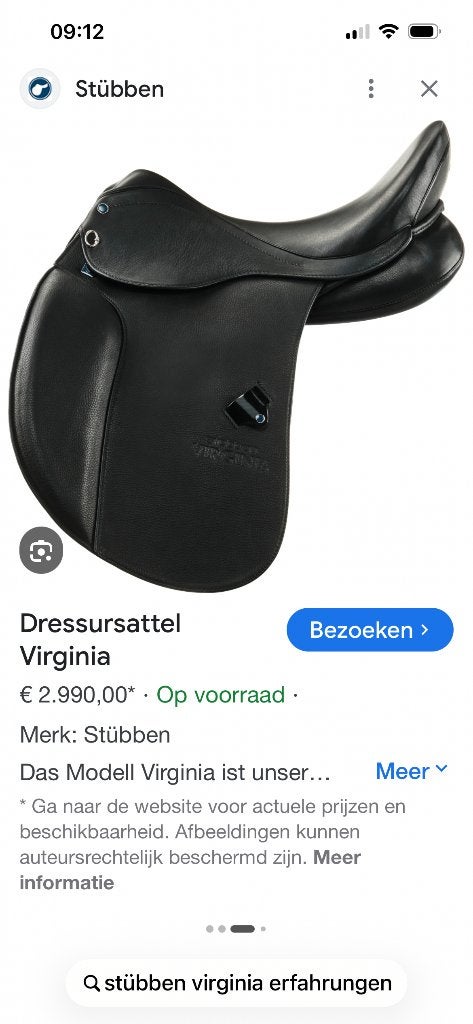 Stubben dressuur zadel, Ophalen, Gebruikt, Dressuur