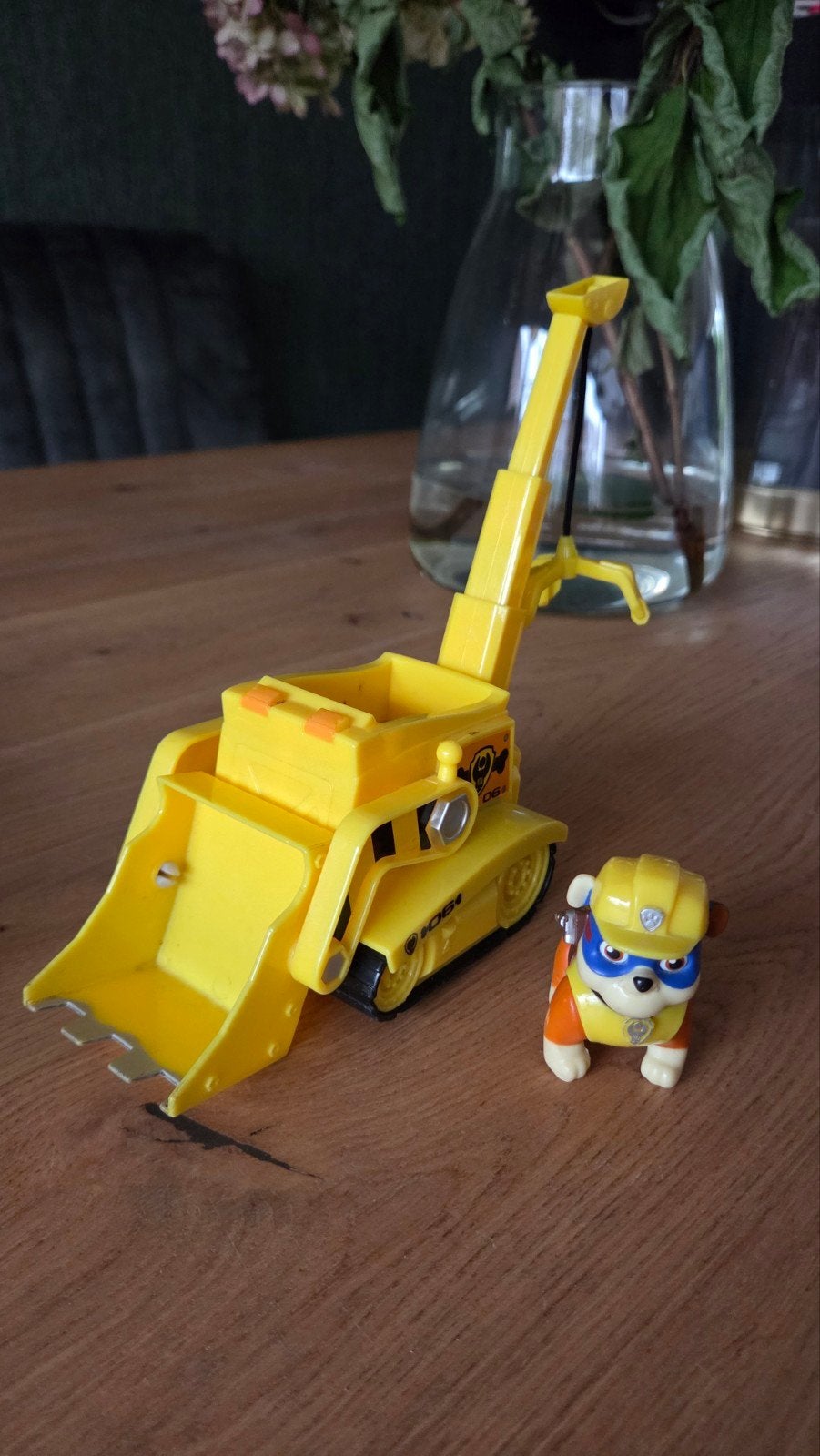 Paw Patrol Rubble's Bulldozer met Rubble figuur, Ophalen, Gebruikt