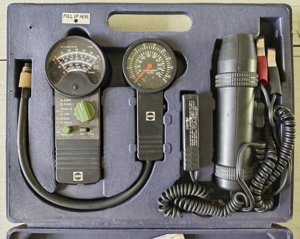 Optilux motortest set, Ophalen of Verzenden, Gebruikt
