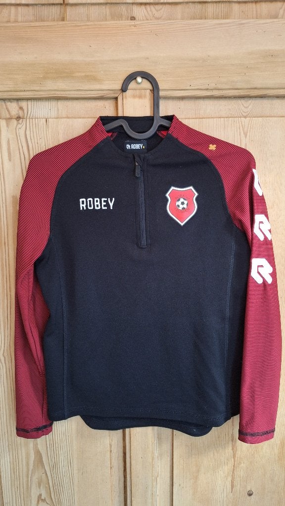 Robey RODA '46 trainingstrui maat 140 – Zwart/Rood, Jongen of Meisje, Ophalen of Verzenden, Zo goed als nieuw, Shirt of Longsleeve