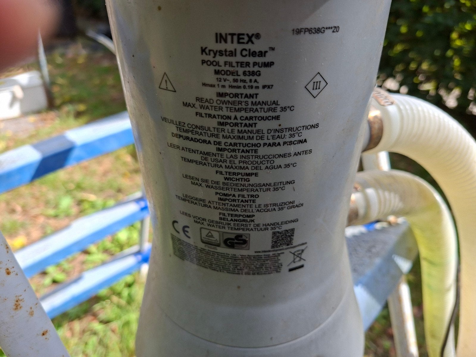 zwembad pomp incl-Filters, Tuin en Terras, Ophalen, Gebruikt, Filter