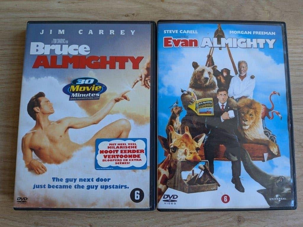 2 × DVD's | Bruce Almighty en Evan Almighty ( ZGAN ), Ophalen, Nederlands, Zo goed als nieuw, Inclusief doosje