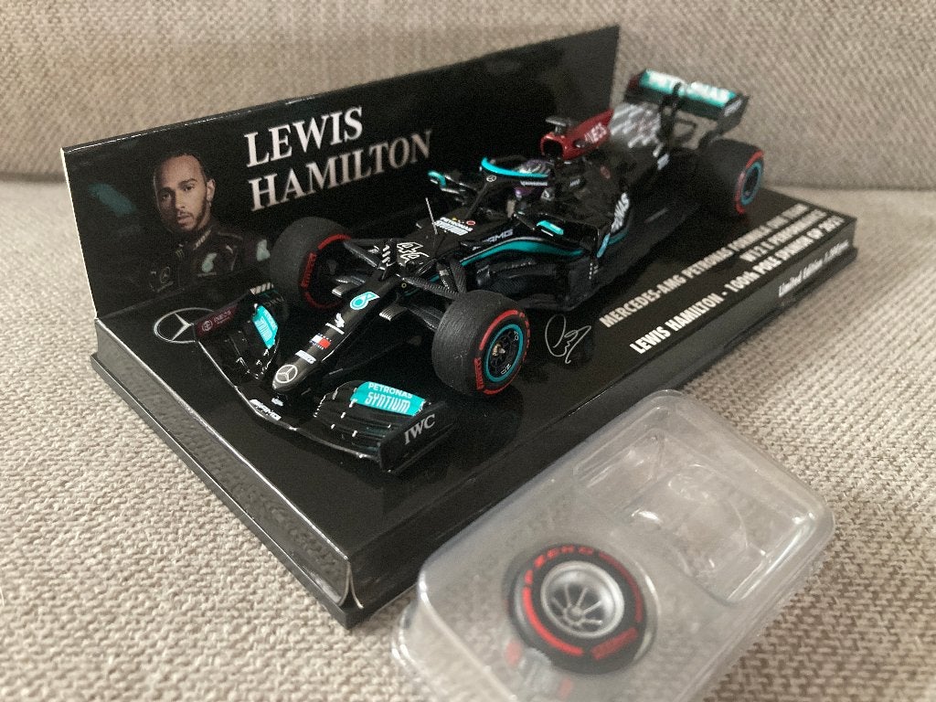 ✅ Lewis Hamilton 1:43 Spanish GP 2021 100th Pole Mercedes, Ophalen of Verzenden, Nieuw, Formule 1
