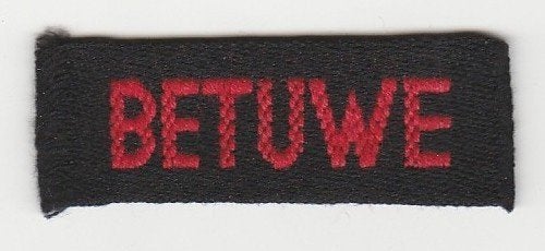 Straatnaam ( naamlint bovenmouw ) BETUWE, Verzamelen, Ophalen of Verzenden, Landmacht, Nederland, Embleem of Badge