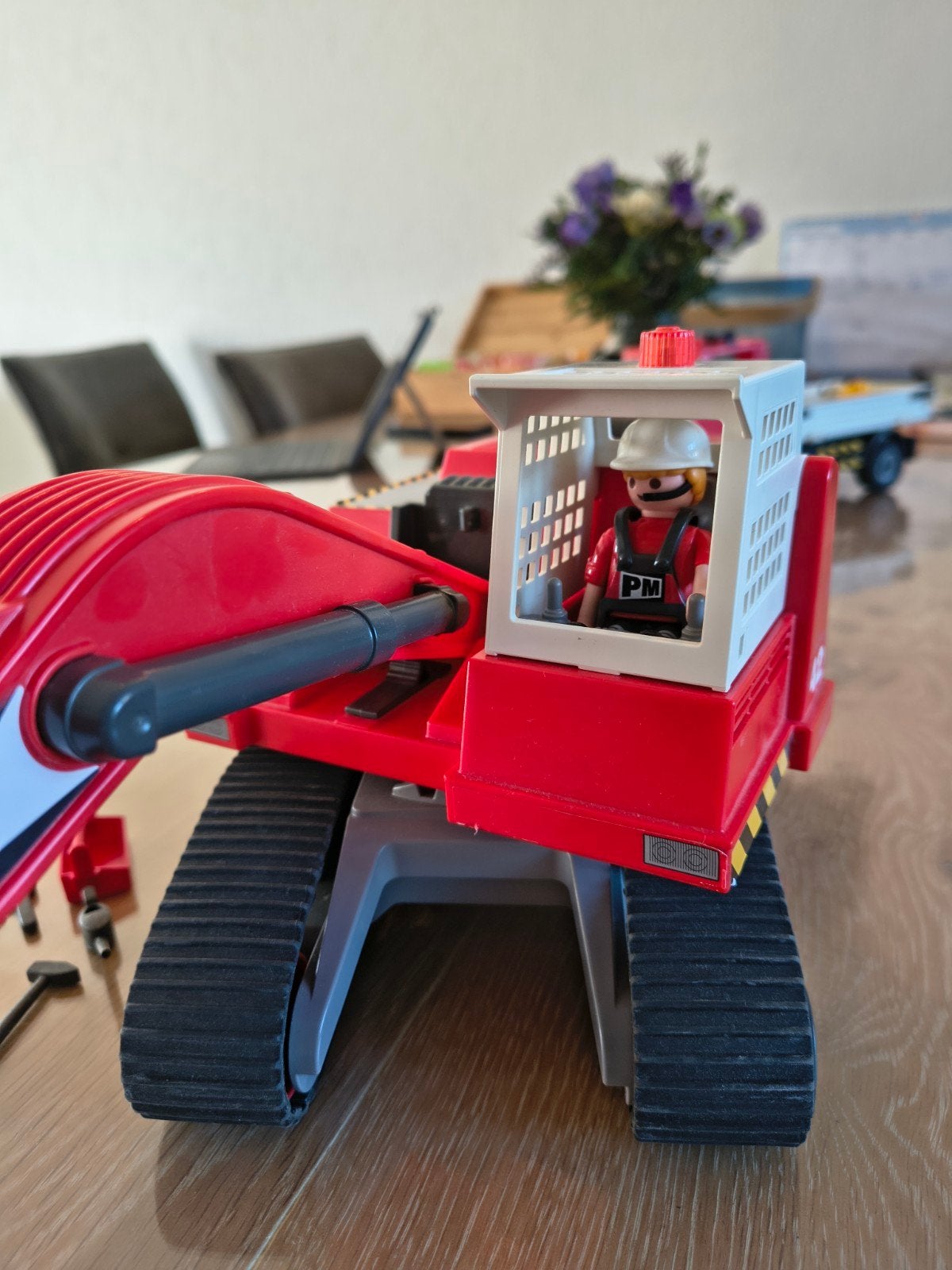 Playmobil Graafmachine met figuur en accessoires, Ophalen of Verzenden, Zo goed als nieuw