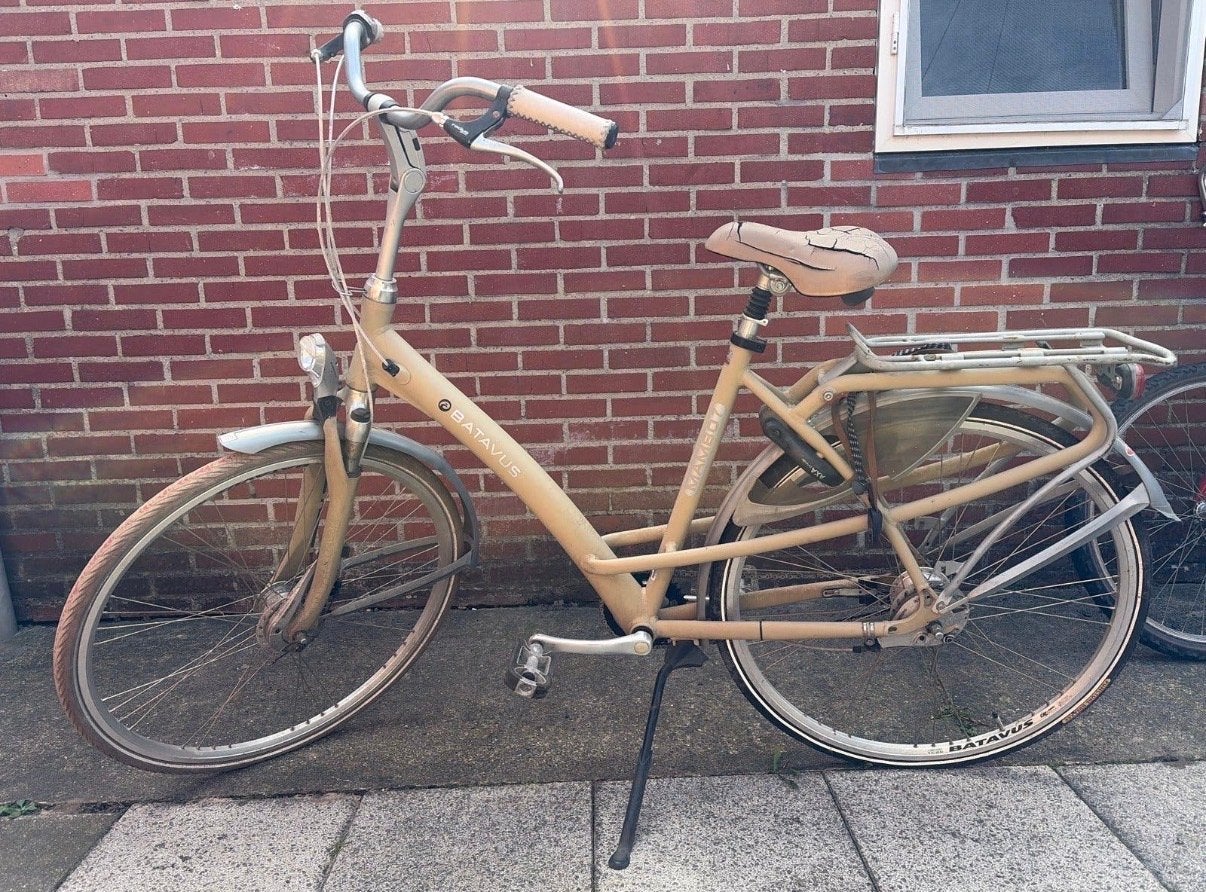 Batavus damesfiets met lage instap, Ophalen, Velgrem, Batavus, 53 tot 56 cm