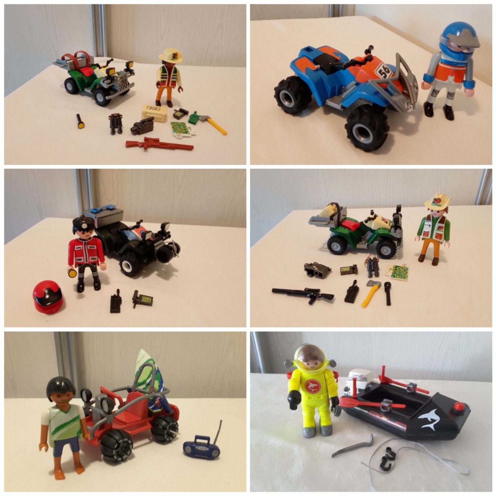 Playmobil diverse sets quad, buggy, zodiac

4176 dino quad c, Ophalen of Verzenden, Gebruikt, Complete set, Voertuig