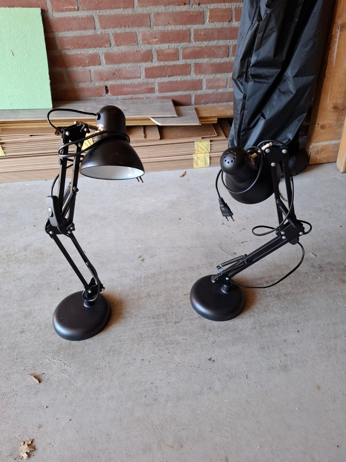 2x bureaulamp, Ophalen