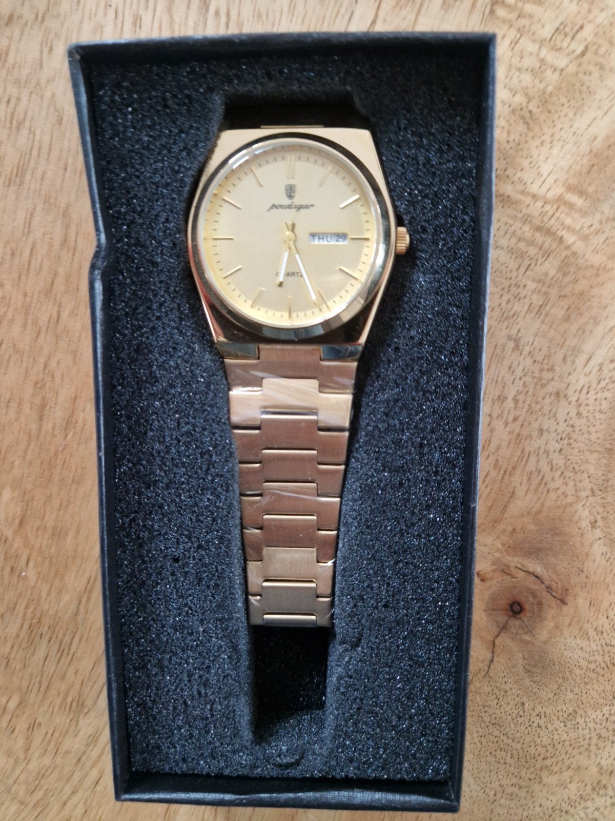 "Gouden" Herenhorloge, Overige merken, Staal, Staal, Nieuw