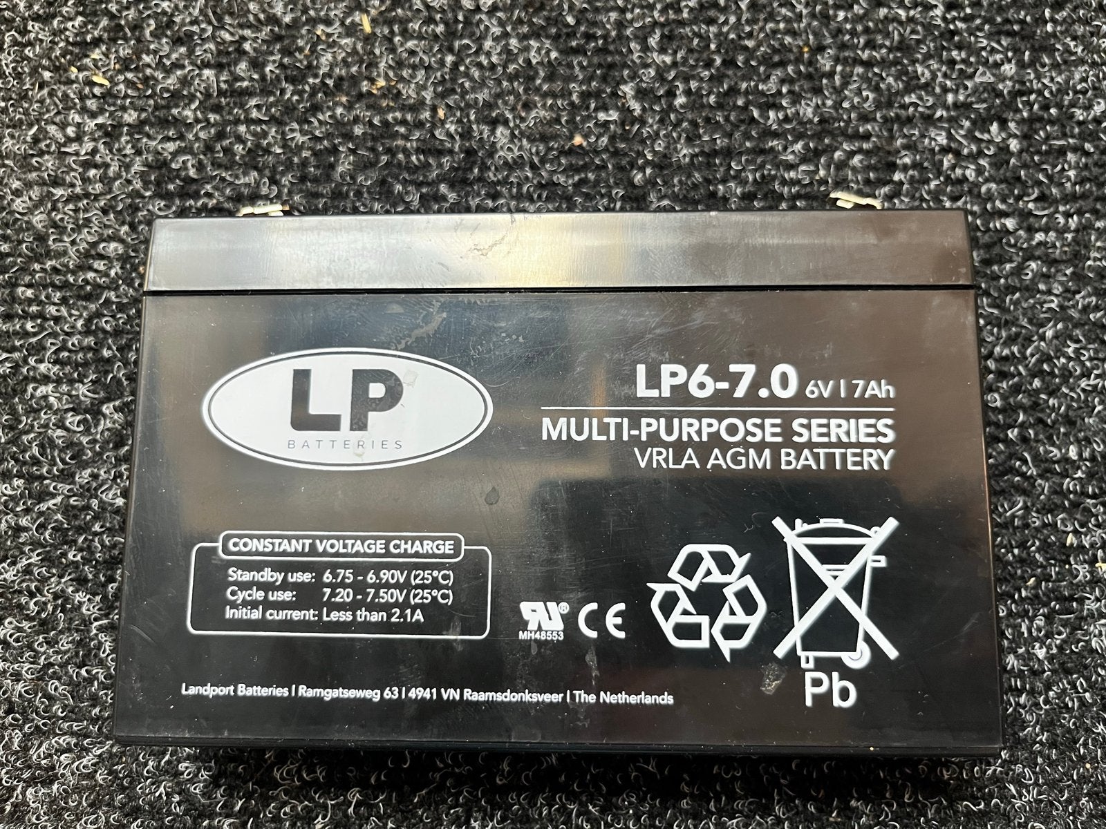Nieuw LP Batterijen LP6-7.0 6V 7Ah VRLA AGM Accu, Ophalen of Verzenden, Nieuw