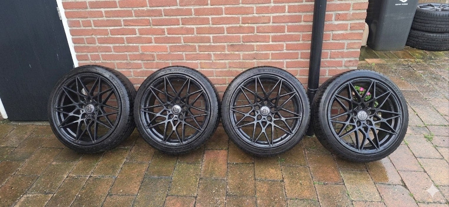 18 inch Breedset velgen + Michelin Pilot Sport 5 (5x120), Ophalen of Verzenden, Zo goed als nieuw