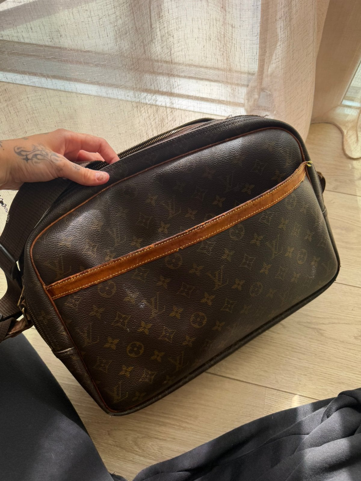 Louis vuitton laptop tas, Ophalen of Verzenden, Gebruikt, Bruin, Overige merken