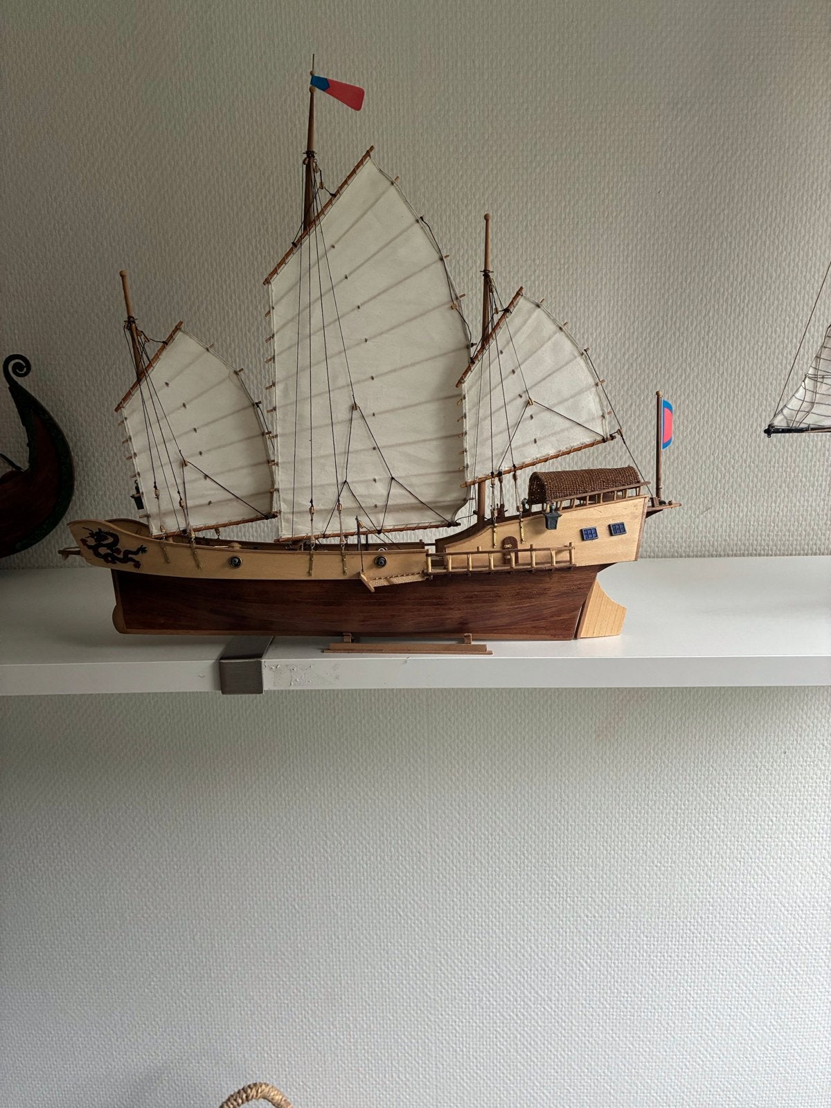 Gedetailleerd model van een Chinese Jonk, Ophalen of Verzenden, Zo goed als nieuw, 1:50 tot 1:200, Overige merken