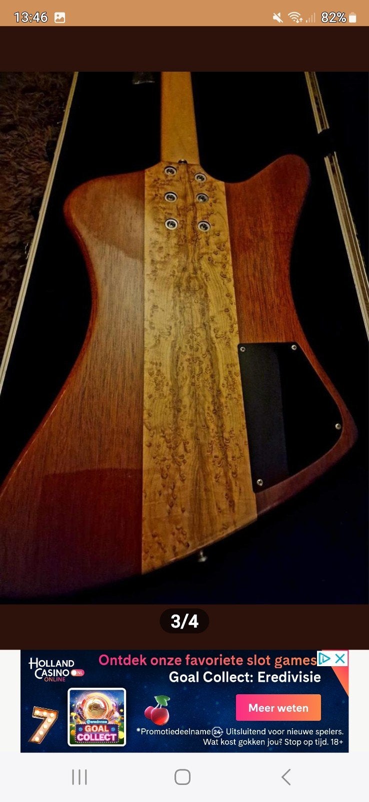 Foto 3 van Unieke Custom Gebouwde Basgitaar - Houtkleur