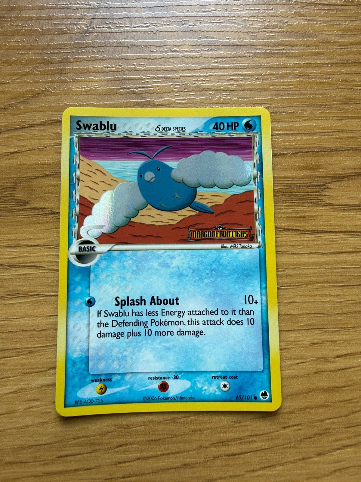 Swablu ex Dragon Frontiers, Ophalen of Verzenden, Zo goed als nieuw