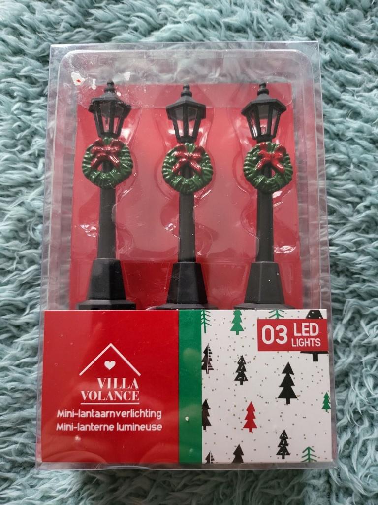 3 nieuwe mini-lantaarnverlichting van Volla Volance, Diversen, Kerst, Ophalen of Verzenden, Nieuw