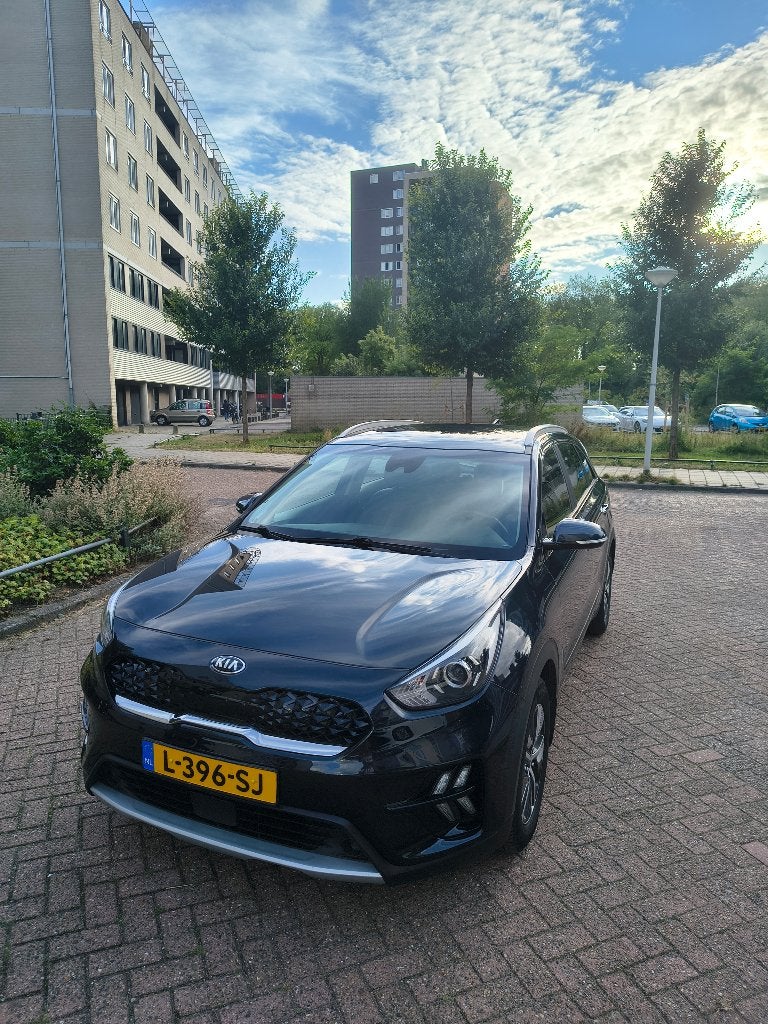 Kia Niro 1.6 GDi Hybrid 2021 Blauw 68500km, Auto's, Kia, 1580 cc, Blauw, Leder en Stof, Origineel Nederlands