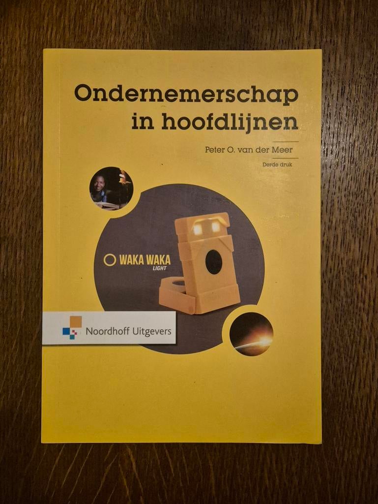 Ondernemerschap in Hoofdlijnen - Peter van der Meer, 3e druk, Boeken, Studieboeken en Cursussen, Peter O. van der Meer, Zo goed als nieuw