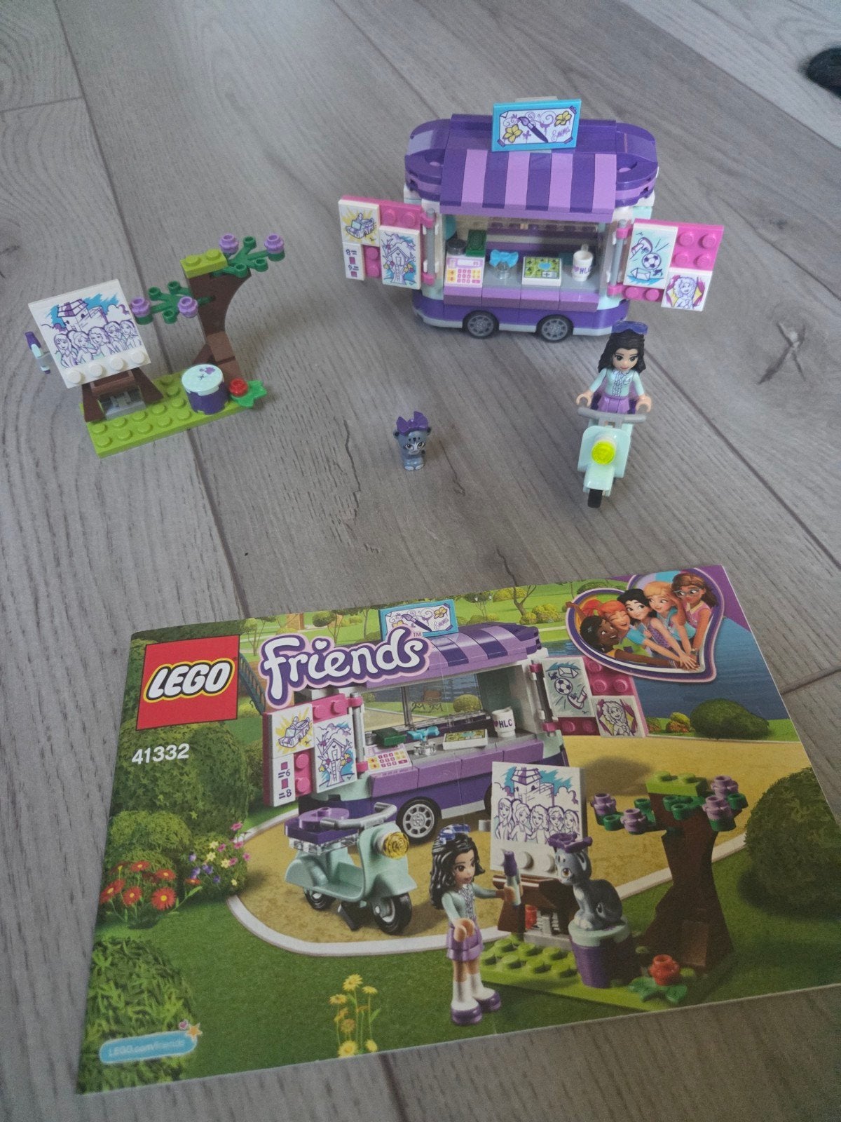LEGO Friends 41332 Emma's Kunstkraam - Compleet, Lego, Friends, Ophalen of Verzenden, Zo goed als nieuw
