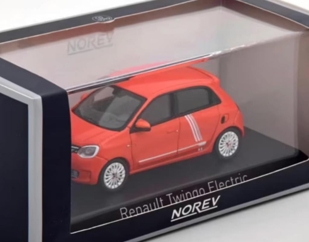 RENAULT TWINGO ELECTRIC VIBES 2021 ORANJE 1/43 NOREV 517420, Verzenden, Nieuw, Auto, Norev
