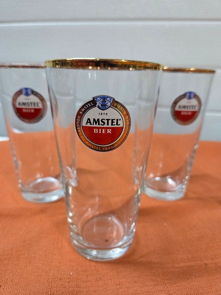 amstel bierglazen vaasje 0,25 cl nieuw, Ophalen of Verzenden, 'T Olde Gre-j, Info@toldegrej.nl, Endepoelstraat 20f Didam