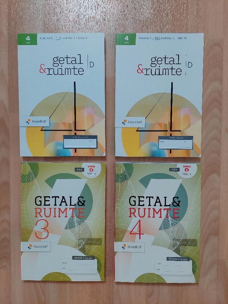 Getal & Ruimte wiskundeboeken VWO wiskunde D, Boeken, Ophalen of Verzenden, Beta, Nieuw, Noordhoff Uitgevers