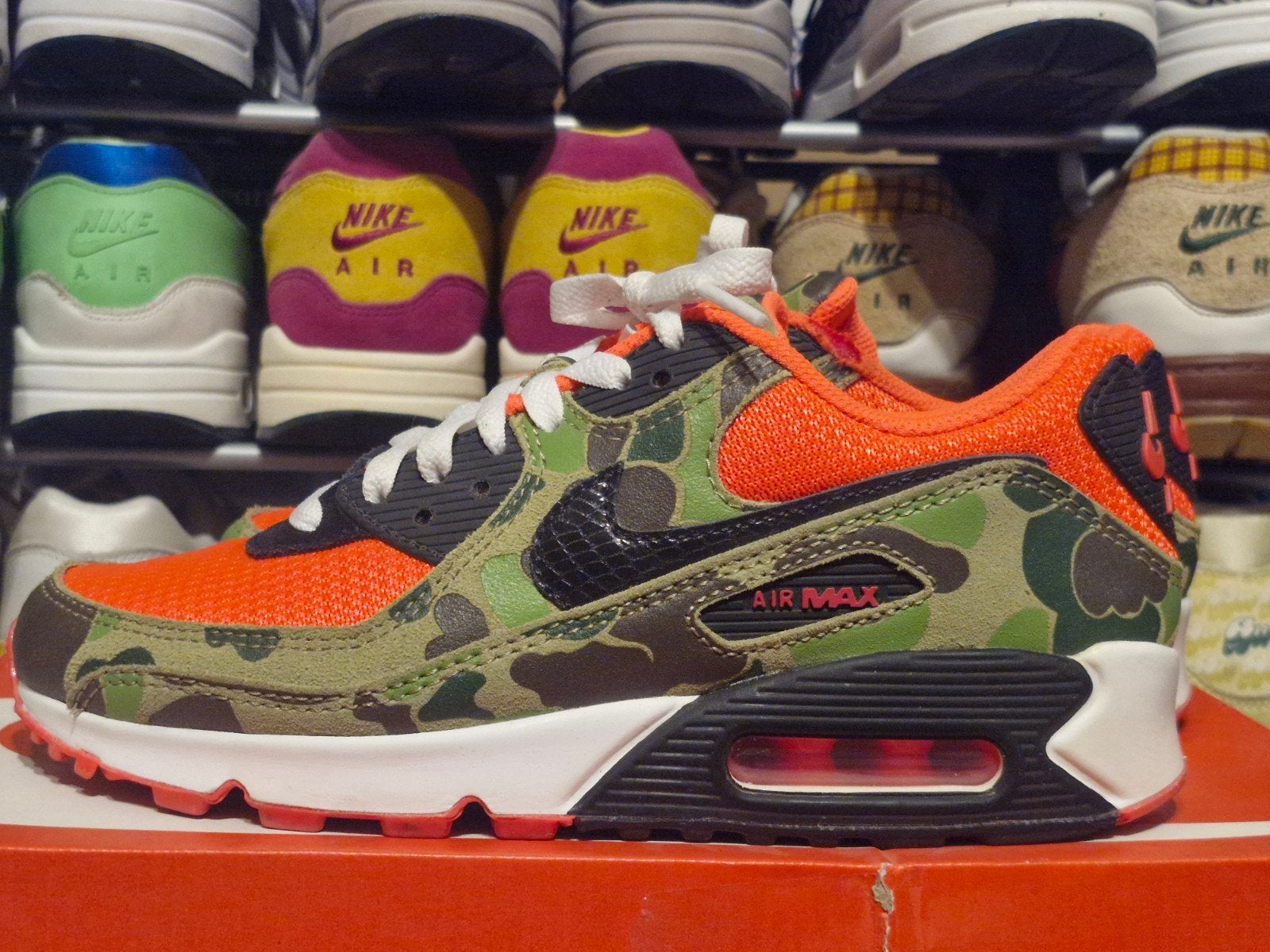 Nike Air Max 90 SP Duck Camo Orange - us 5.5 eur 38, Kleding | Dames, Nike, Oranje, Ophalen of Verzenden, Sneakers of Gympen