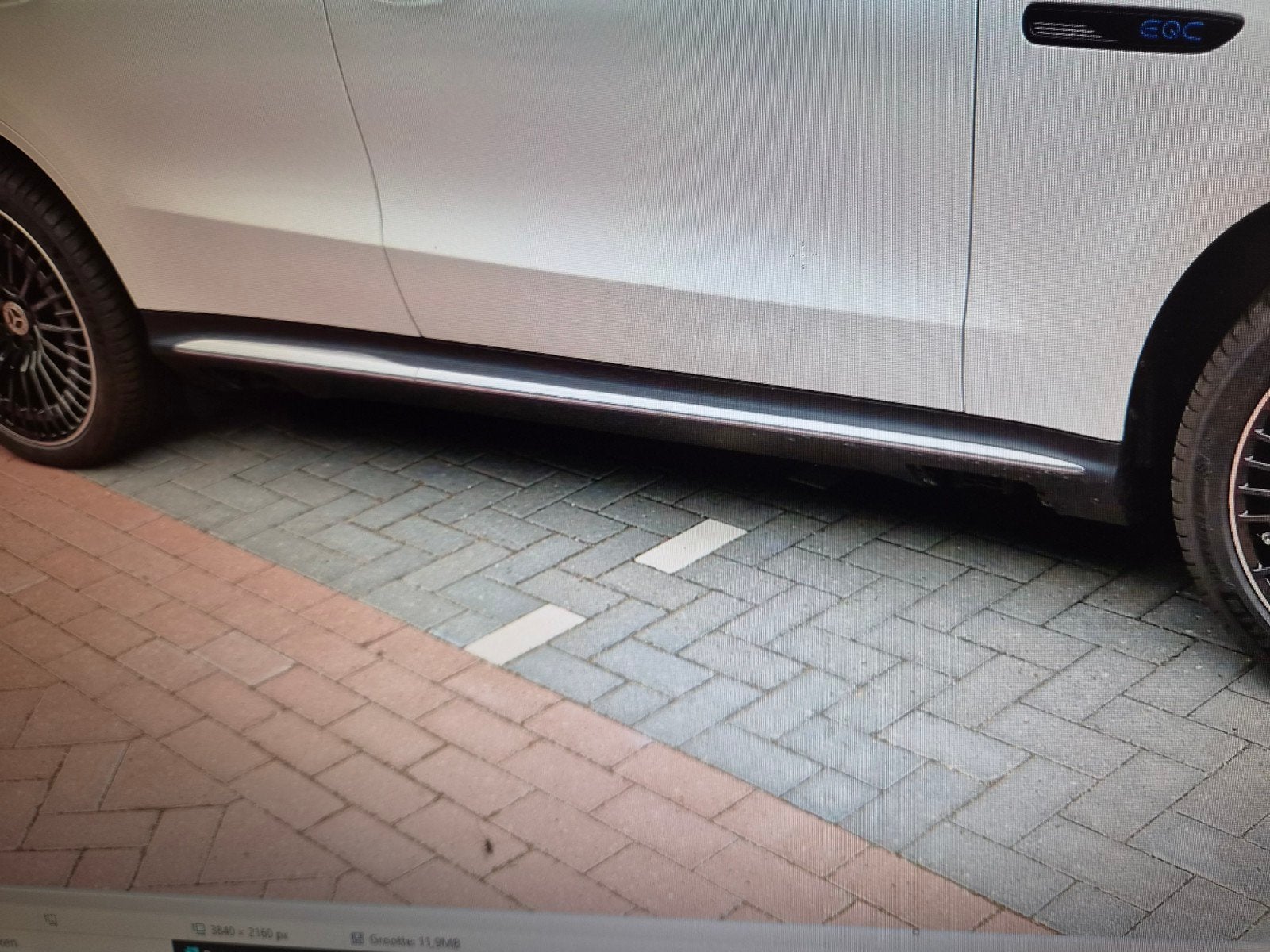 Siteskirts Mercedes EQC., Ophalen, Nieuw, Links, Bumper