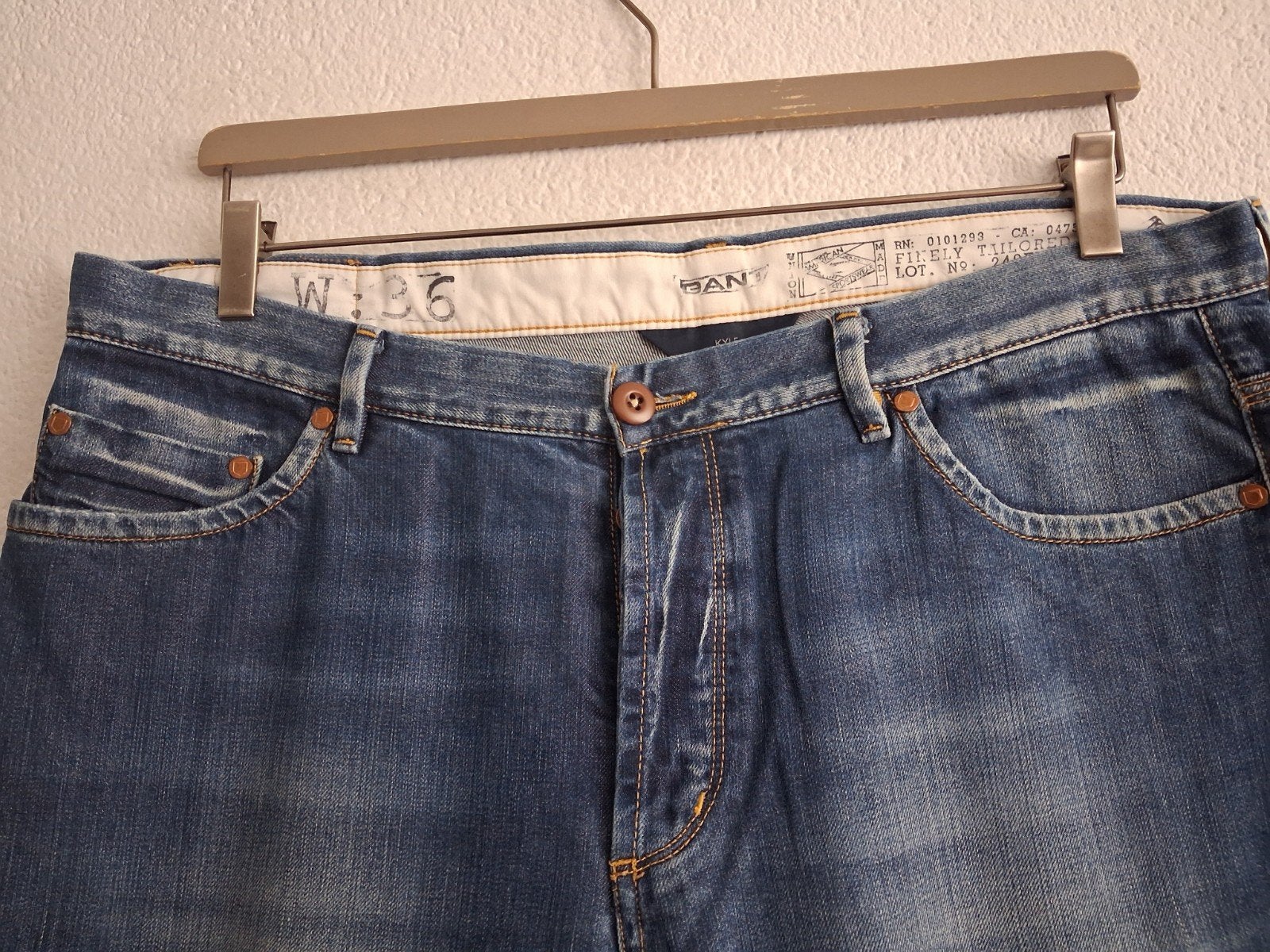 GANT Rugger Jeans W36 - L32, Kleding | Heren, Spijkerbroeken en Jeans, W36 - W38 (confectie 52/54), GANT Rugger, Blauw, Ophalen of Verzenden