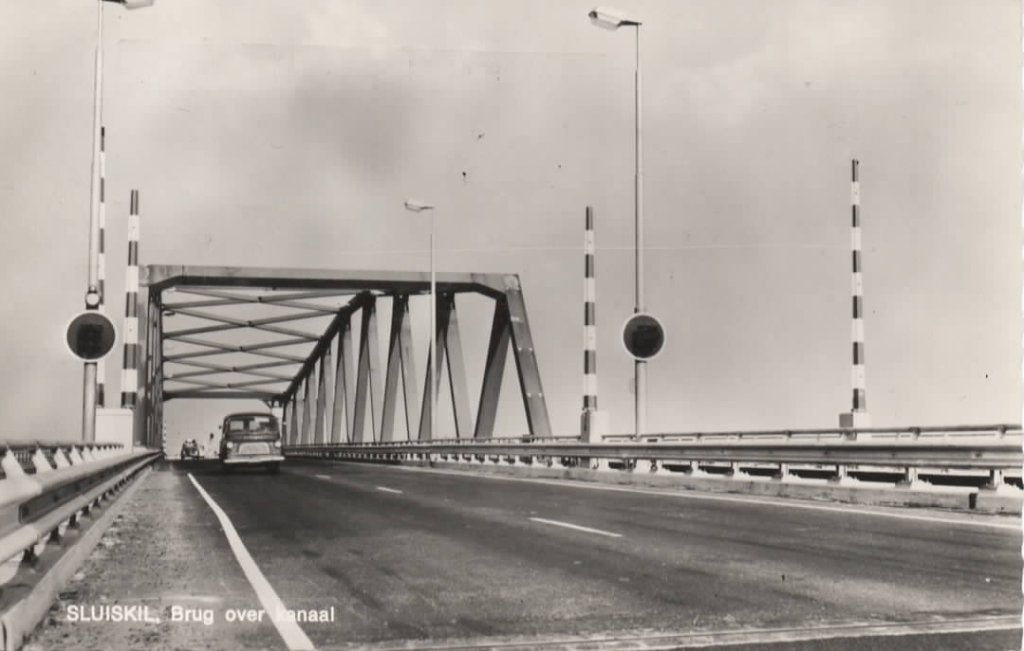 Sluiskil Brug over kanaal, Verzenden, 1960 tot 1980, Gelopen, Zeeland
