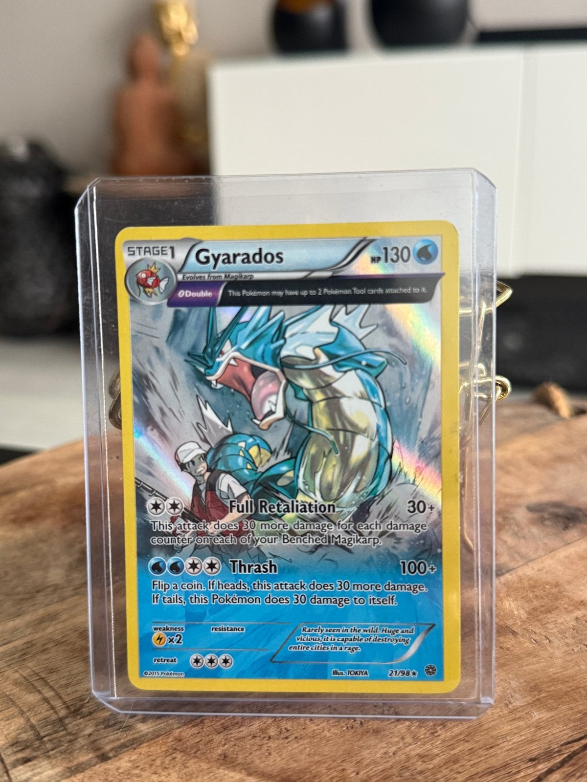 Gyarados ex 21/98 Pokémon kaart - Holo Rare, Ophalen, Zo goed als nieuw, Losse kaart, Foil