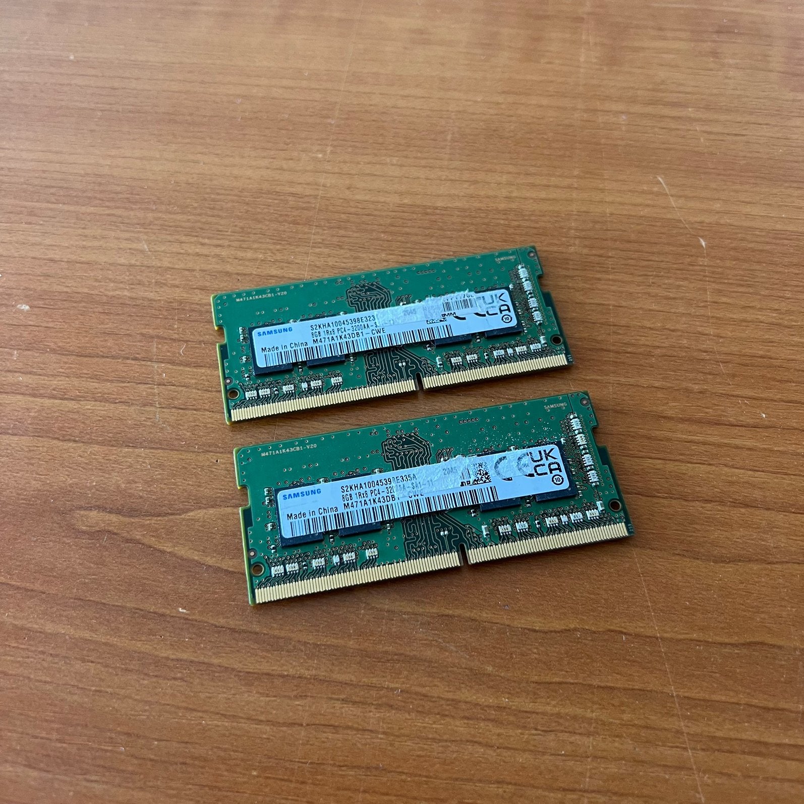 Samsung 16GB 1Rx8 DDR4 3200MHz  ( 2x 8GB ), Gebruikt, DDR4, Ophalen of Verzenden, 3200 MHz