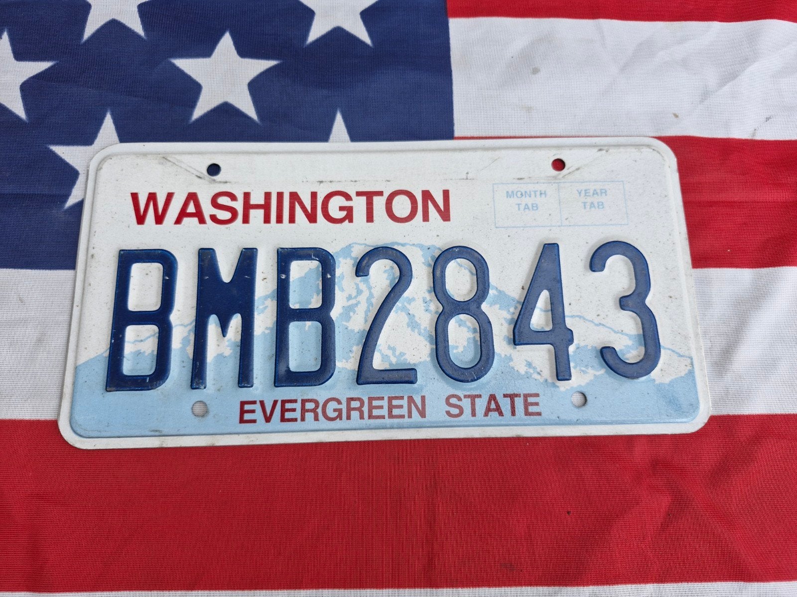 Kentekenplaat Washington USA Nummerplaat nummerbord License, Verzenden, Gebruikt, Auto's