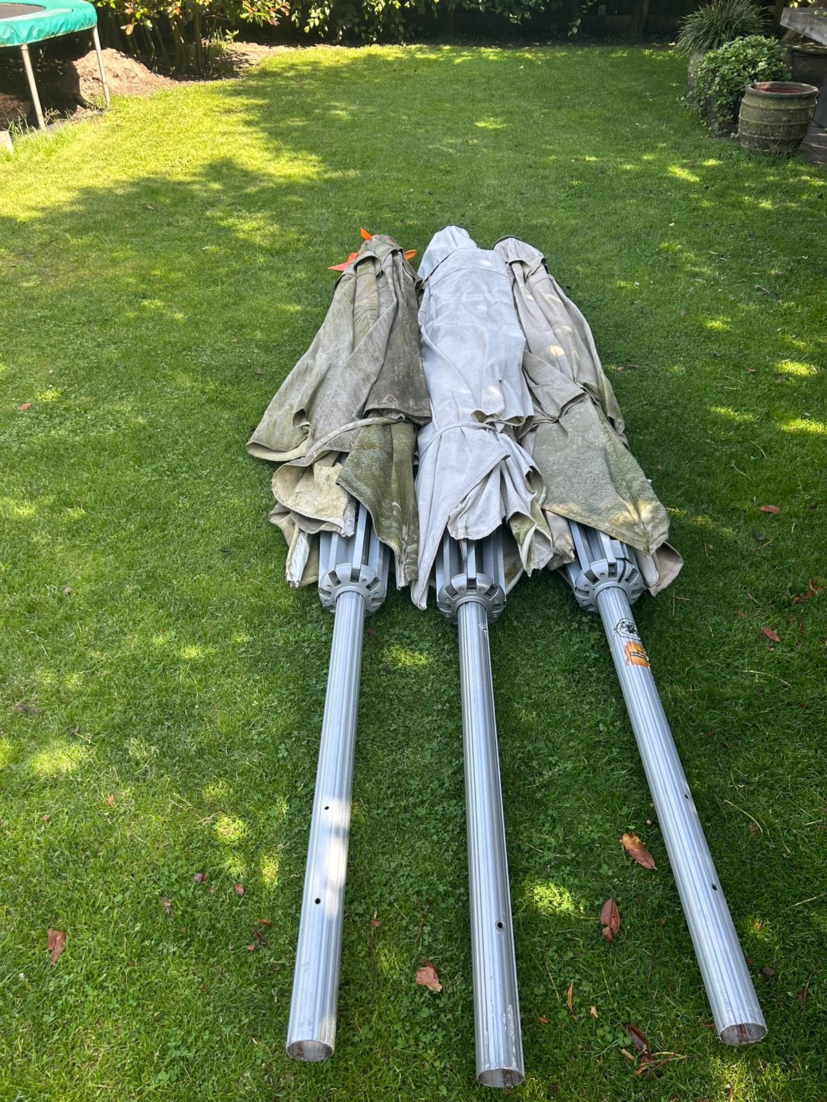 Horeca Parasol  4x4, Ophalen, Gebruikt, Meer dan 4 meter, Overige typen
