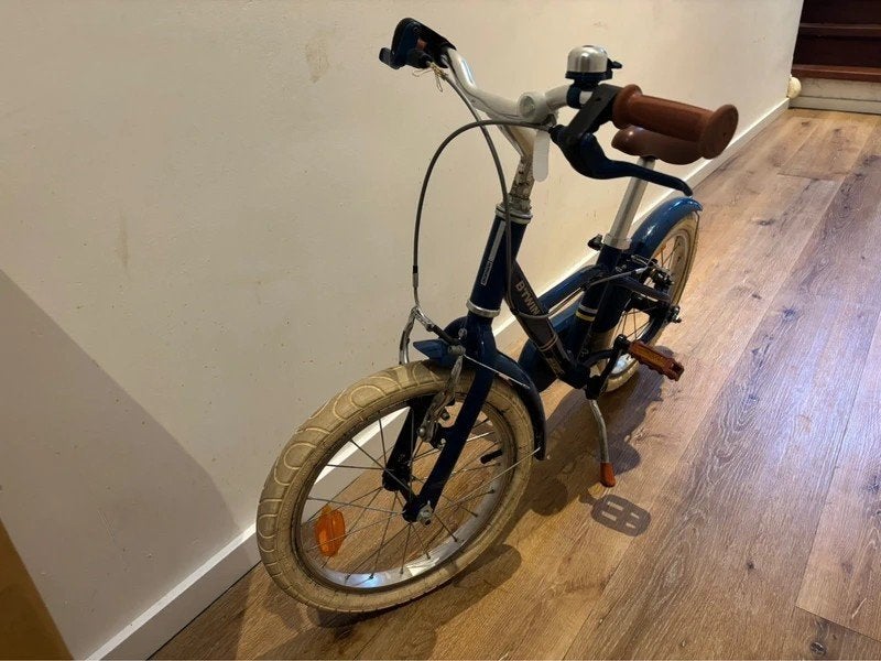 B’Twin jongensfiets (16-inch), Gebruikt, Velgrem, Ophalen of Verzenden, B'Twin